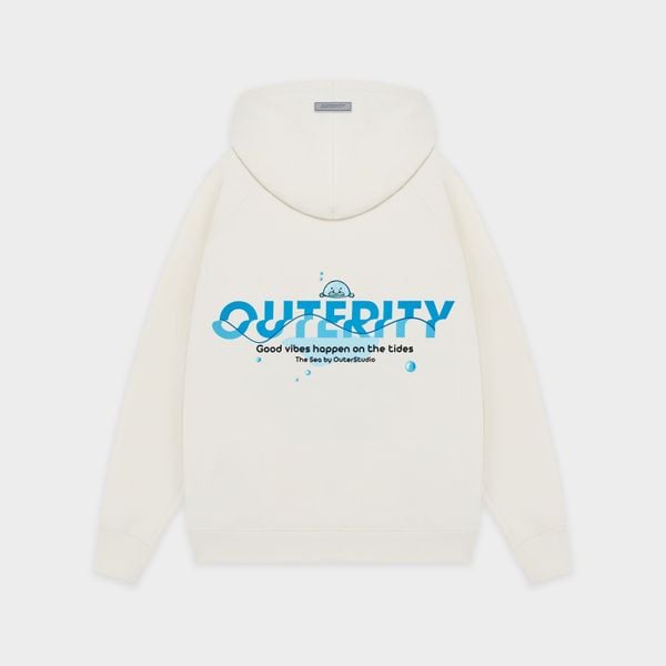  Hoodie Outerity Blue Fish / Canoli Cream 