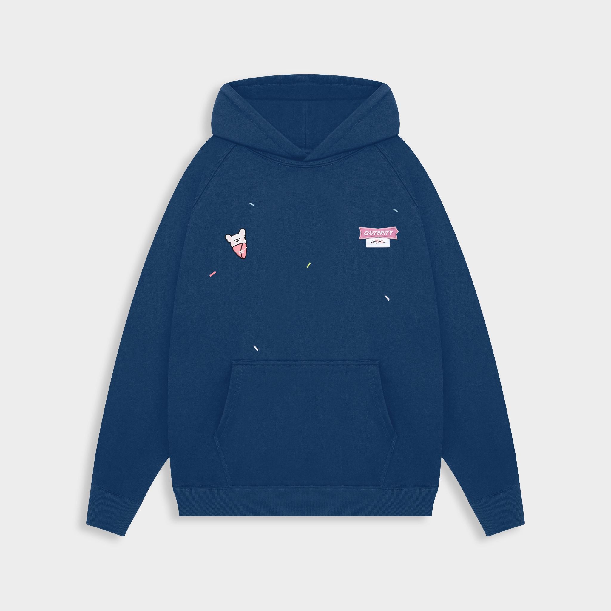  Outerity Ice Cream Hoodie / Navy Peony 