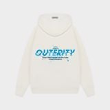  Outerity Hoodie Double Zip Blue Fish / Canoli Cream 