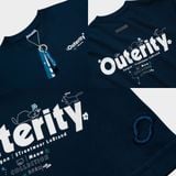  Outerity Meow's Garden Tee / Navy Poeny 