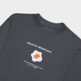  Outerity Double Tee Collection - Fried Egg / Gray Pinstripe 
