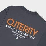  Outerity Double Tee Collection - Fried Egg / Gray Pinstripe 