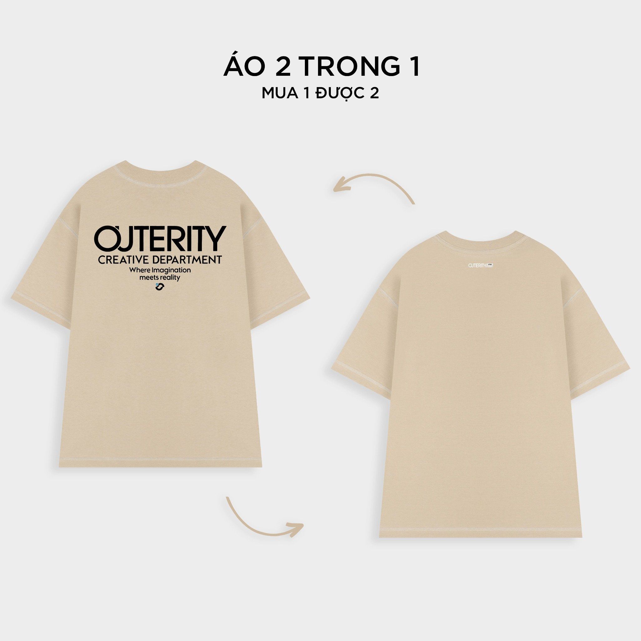  Outerity Double Tee Collection - Corgi / White Pepper 