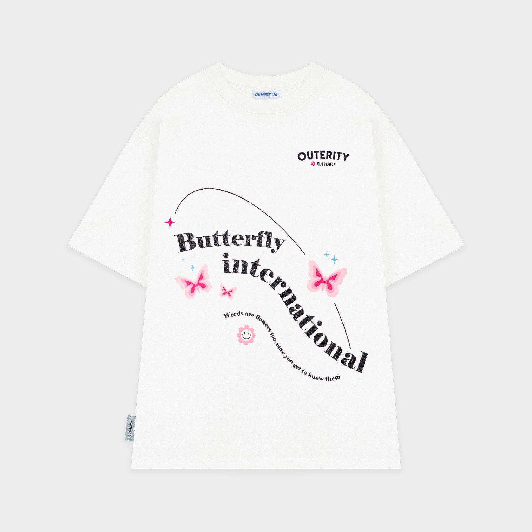  Outerity Little Butterfly Tee / White new Color 