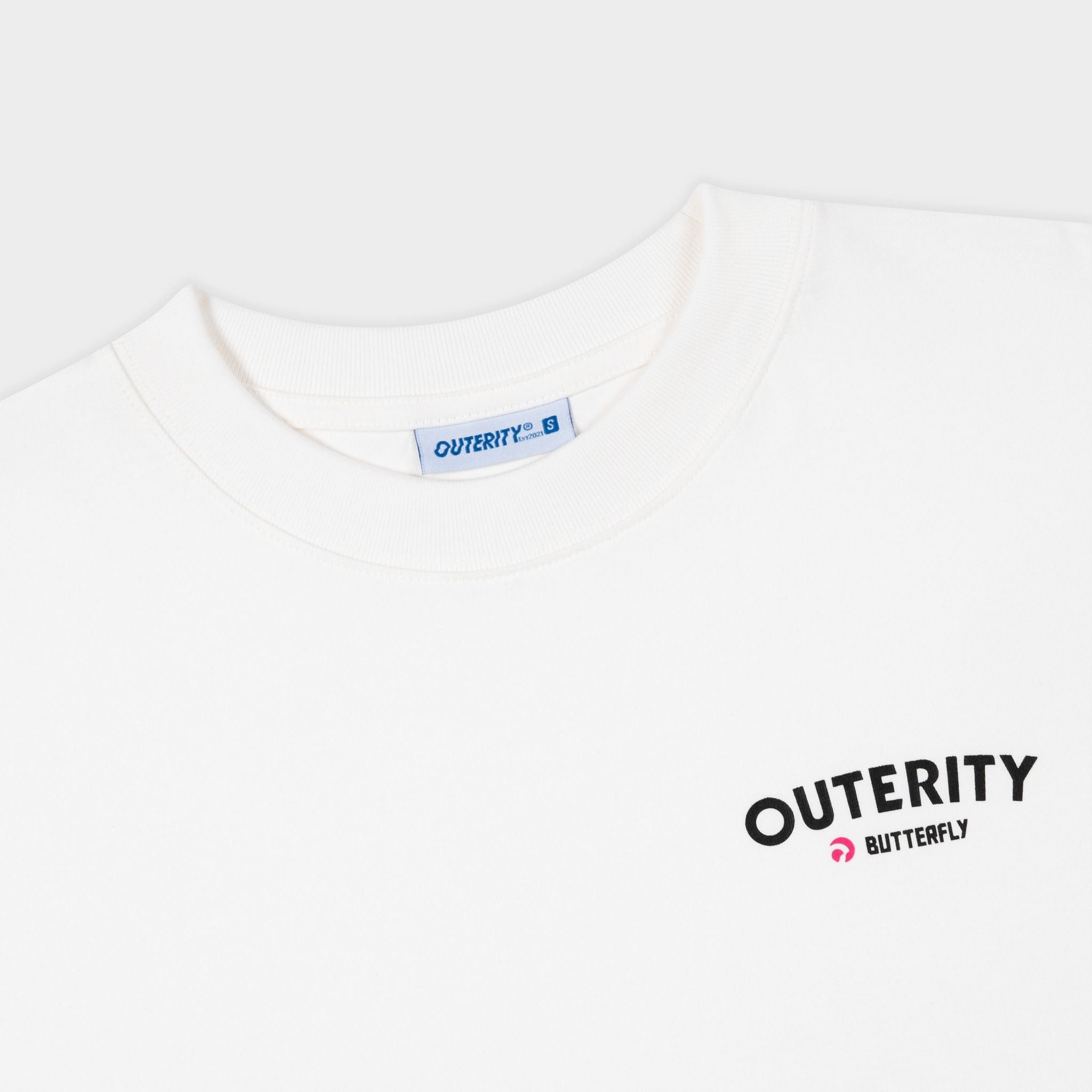  Outerity Little Butterfly Tee / White new Color 