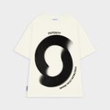  Outerity Illusion tee / White new 