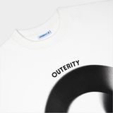  Outerity Illusion tee / White new 