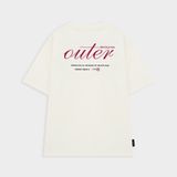  Áo Thun Thêu Outer Logo Basic Tee 