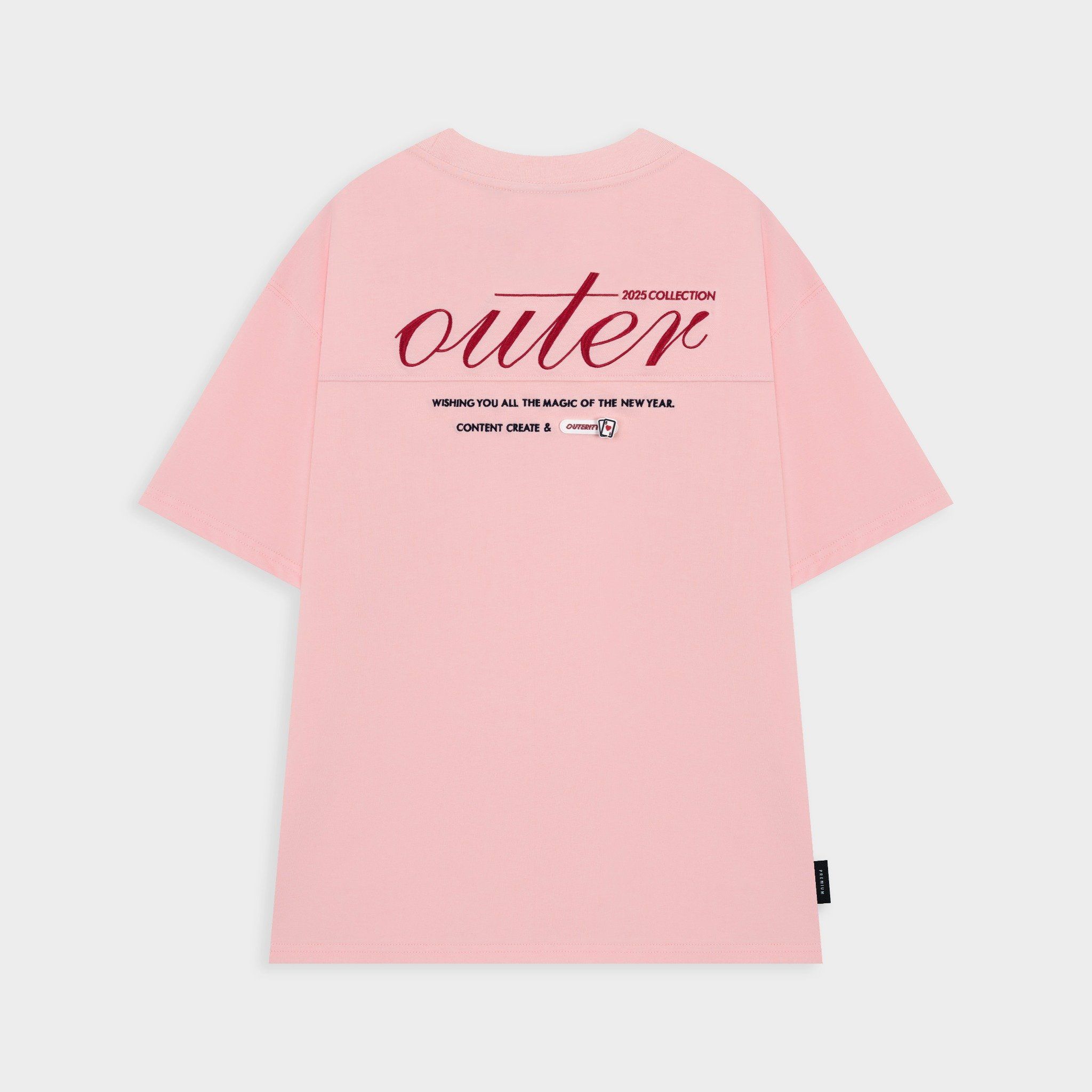  Áo Thun Thêu Outer Logo Basic Tee 