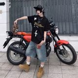  Quần Jean Lửng Outerity Denim Wash Ống Rộng 