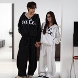  Áo Khoác Nỉ Hai Da 360gsm Hoodie Zip Outerity Big Logo Form Boxy 