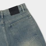  Outerity Jean Wash Cạp Cao Form Unisex /  Xanh Vàng 