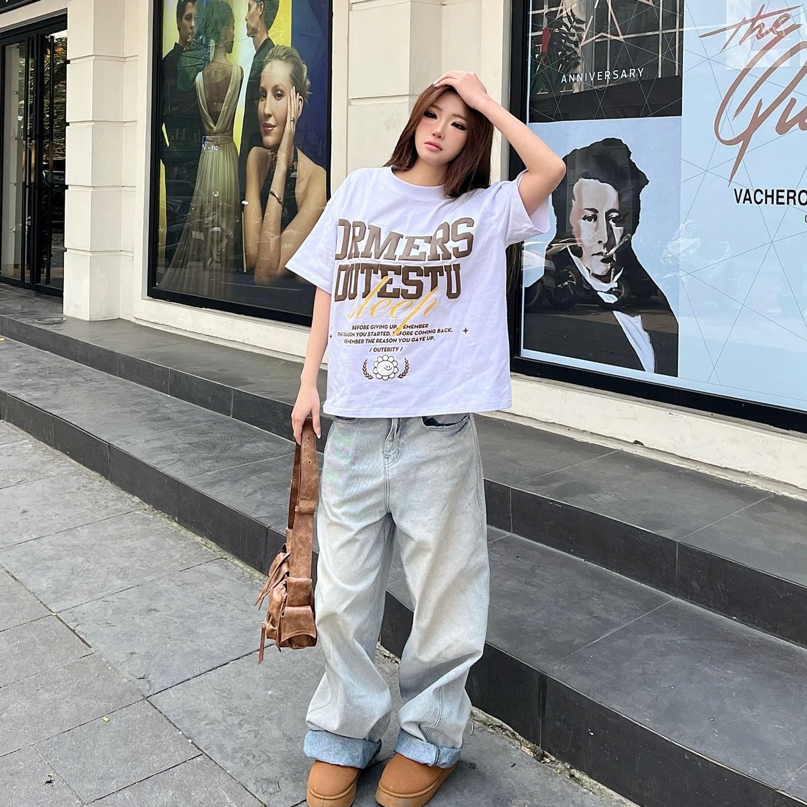  Áo Thun Form Boxy Nam Nữ Unisex Outerity Dreamer 