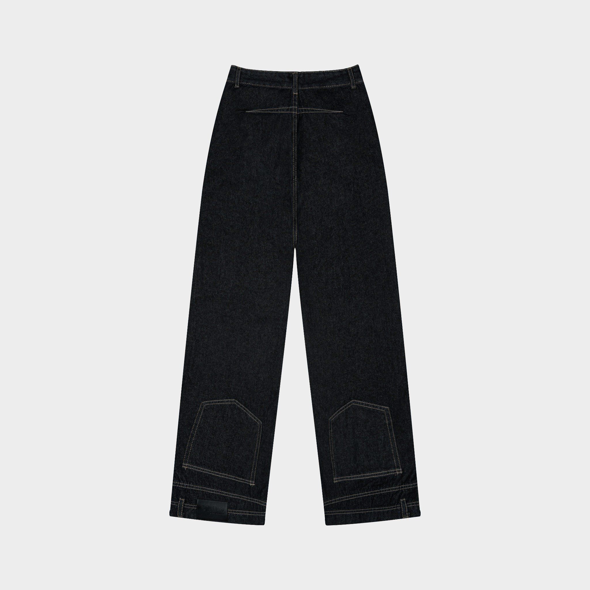  Outerity Jean Bottom Up Form Unisex  /  Đen 