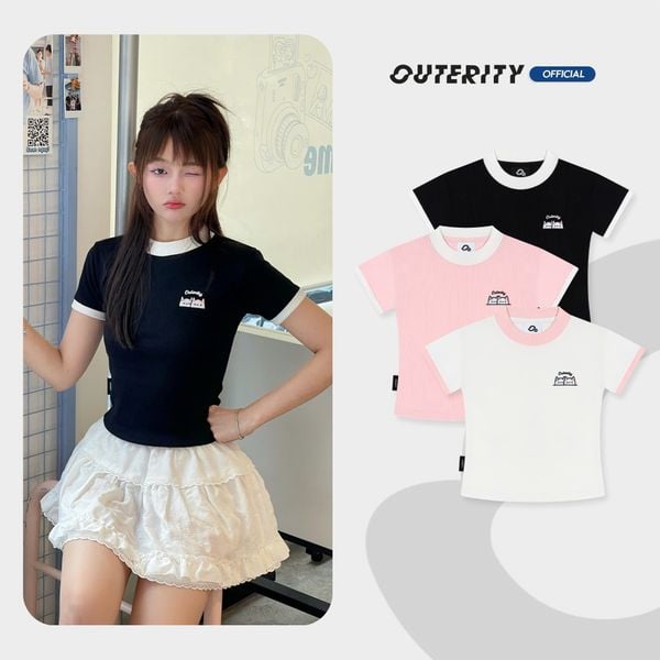  Áo Babytee Form Ôm Thun Gân Twincat 