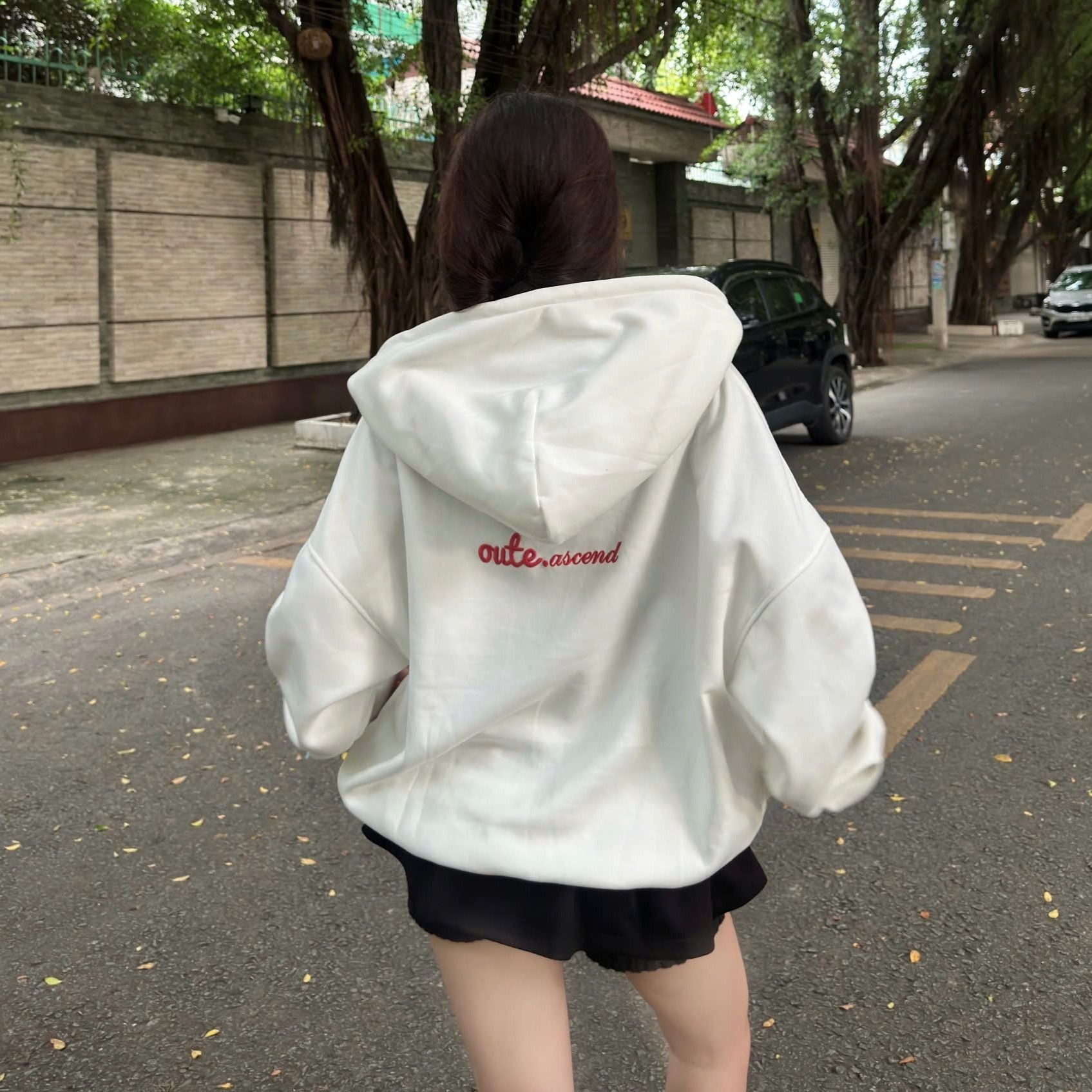  Hoodie Zip Form Oversize Outerity Oute Ascend 