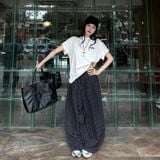  Quần Dài Kẻ Sọc Ống Rộng Outerity Striped 