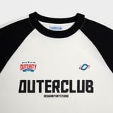  Outerity OUTE CLUB Tee/ Canoli cream & Black 