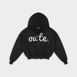  Áo Khoác Nỉ Hai Da 360gsm Hoodie Zip Outerity Big Logo Form Boxy 