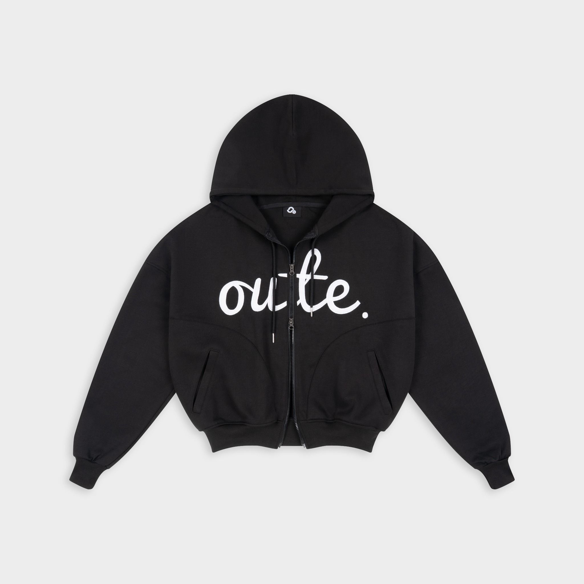  Áo Khoác Nỉ Hai Da 360gsm Hoodie Zip Outerity Big Logo Form Boxy 