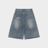  Quần Jean Lửng Outerity Denim Wash Ống Rộng 