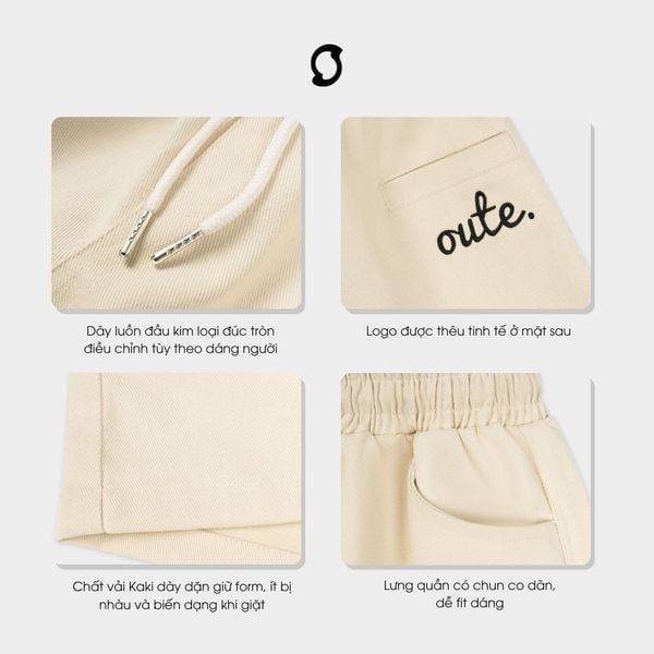  Quần Short Kaki Outerity Essential 