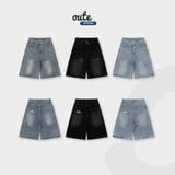  Quần Jean Lửng Outerity Denim Wash Ống Rộng 