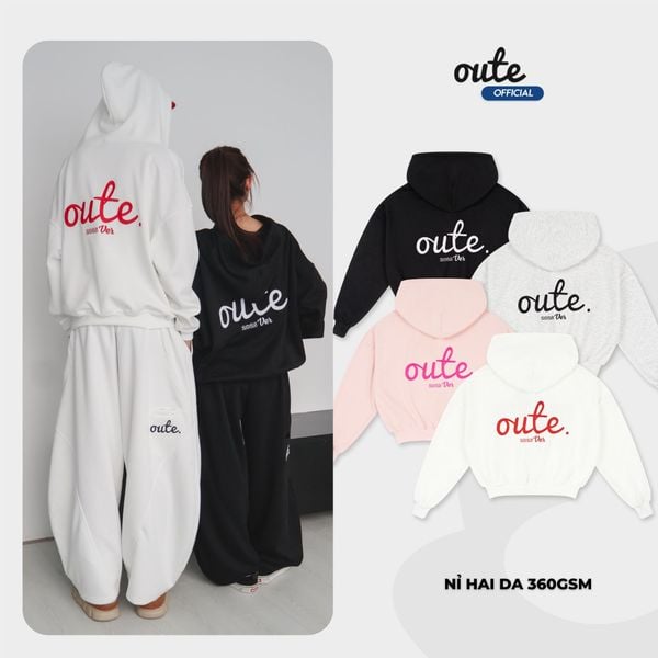  Áo Hoodie Zip Outerity Basic Ver.2025 Form Boxy 