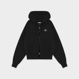  Outerity Basic Boxy Hoodie - Double Zip / Black 