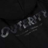  Outerity Basic Boxy Hoodie - Double Zip / Black 
