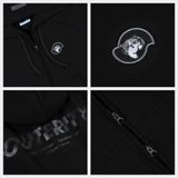  Outerity Basic Boxy Hoodie - Double Zip / Black 