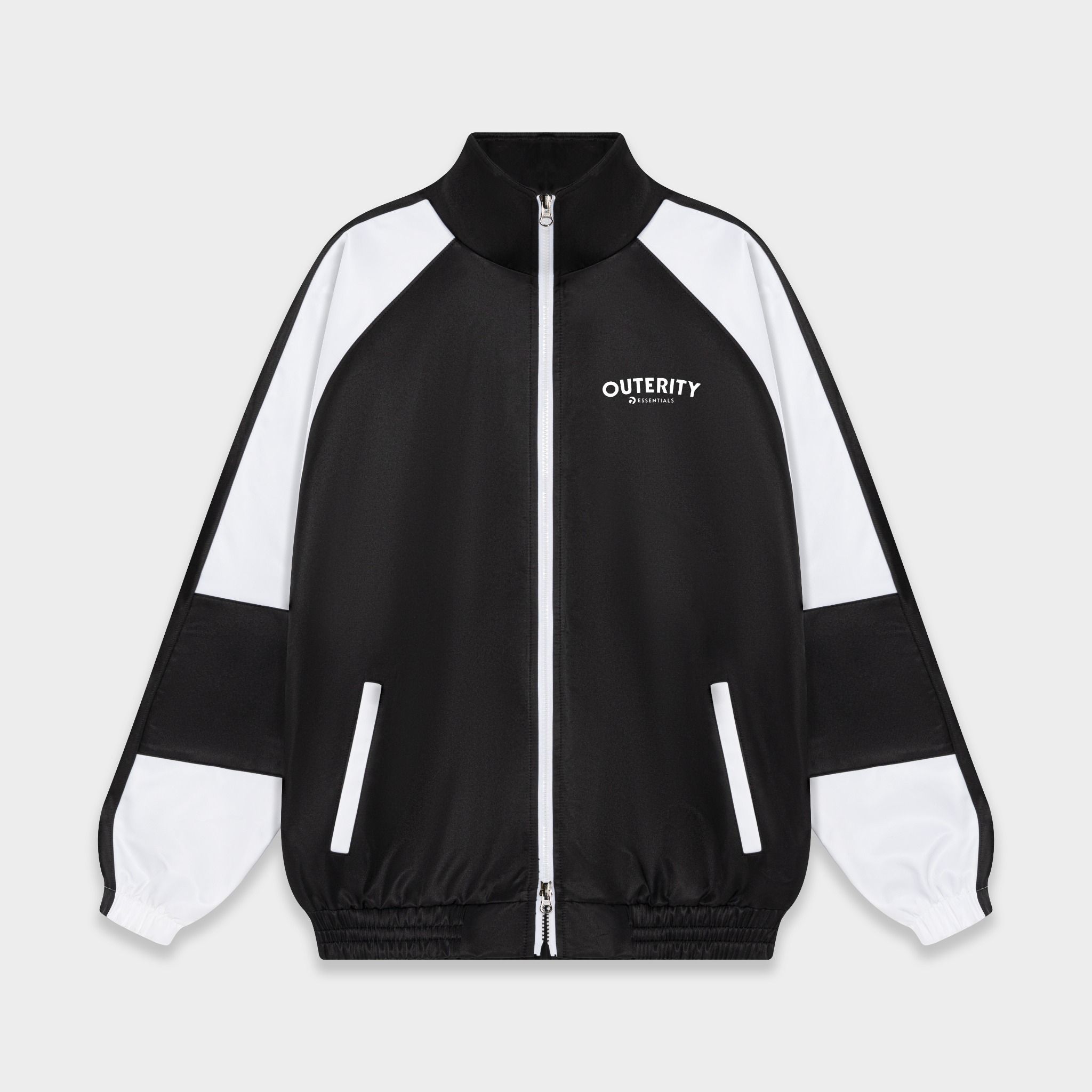  Outerity Windbreaker Double Zip Jacket  / Black 