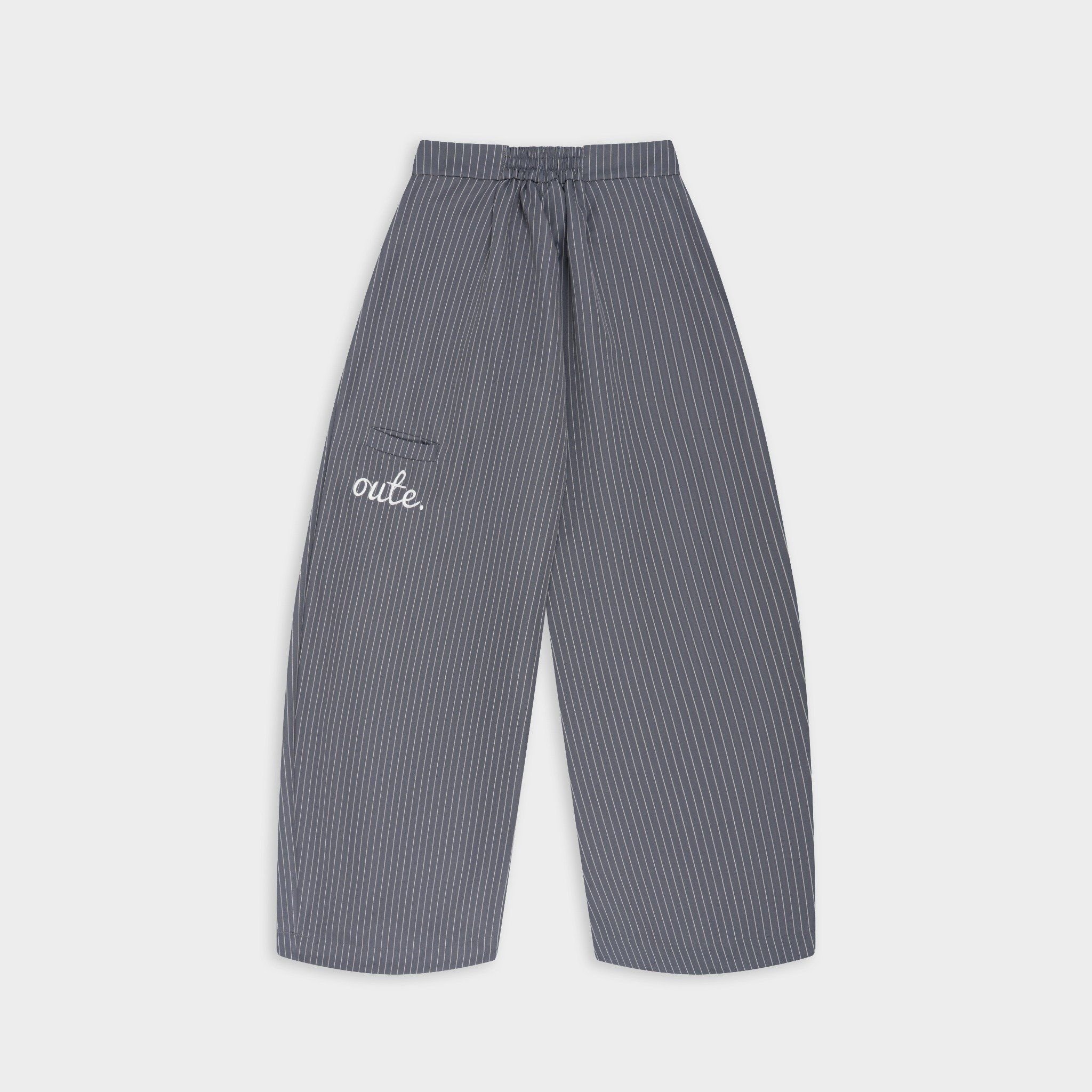  Quần Kẻ Sọc Ống Rộng Outerity Striped Vải Kate 