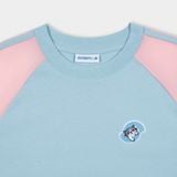  Outerity Kitty Kitty Tee / Sky Blue - Pink 