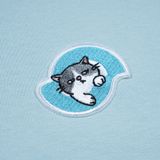 Outerity Kitty Kitty Tee / Sky Blue - Pink 