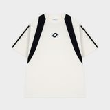  Outerity Sporty Basic Tee / Canoli cream & Black 