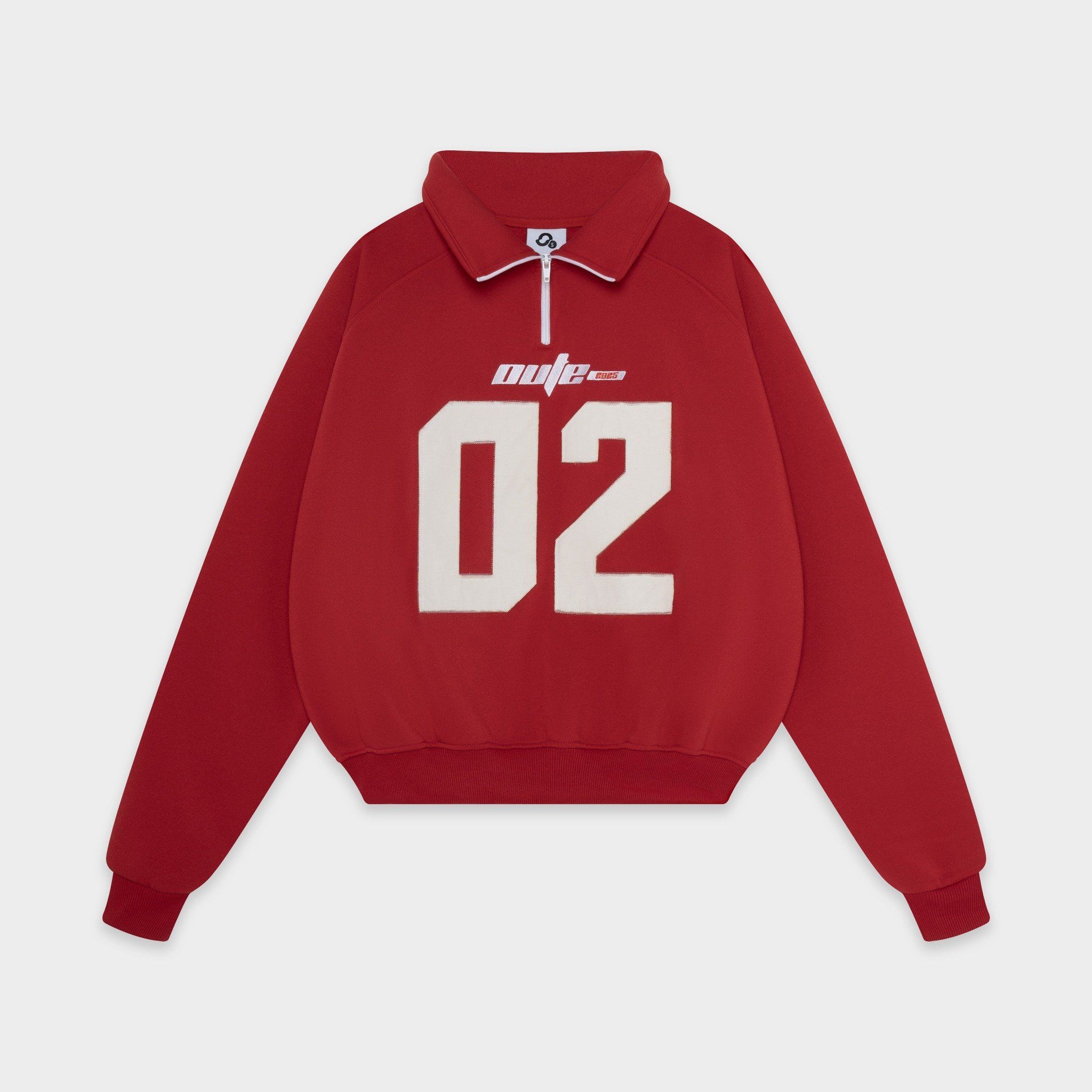  Áo Sweater Halfzip Outerity Nỉ Bông Thêu Đắp Form Boxy 