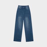  Outerity Jean Wash Cạp Cao Form Unisex /  Xanh Biển 