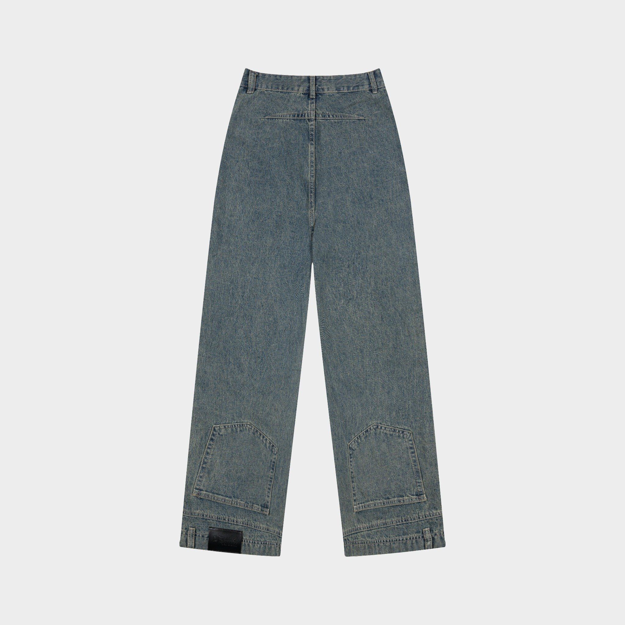  Outerity Jean Bottom Up Form Unisex  /  Xanh Vàng 