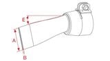  107.260 Đầu thổi Hotwind (ø 62.5mm) - ø 62.0 x 85 x 14 mm 