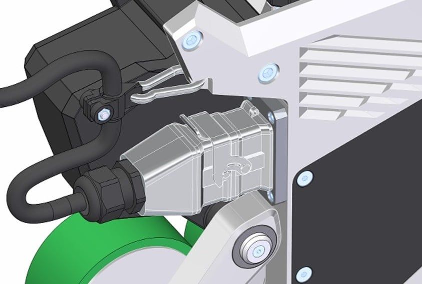  174.946 Dây nguồn Varimat 500-700, Power cable 5 m (Harting), CEE 3/16 