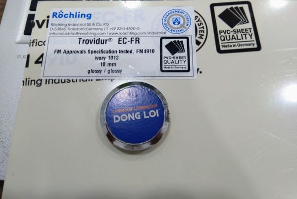  Tấm nhựa PVC FM 4910 Rochling - Đức 