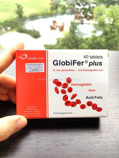 Viên Uống Bổ Sung Sắt GlobiFer Plus Cho Người Thiếu Máu, Thiếu Sắt
