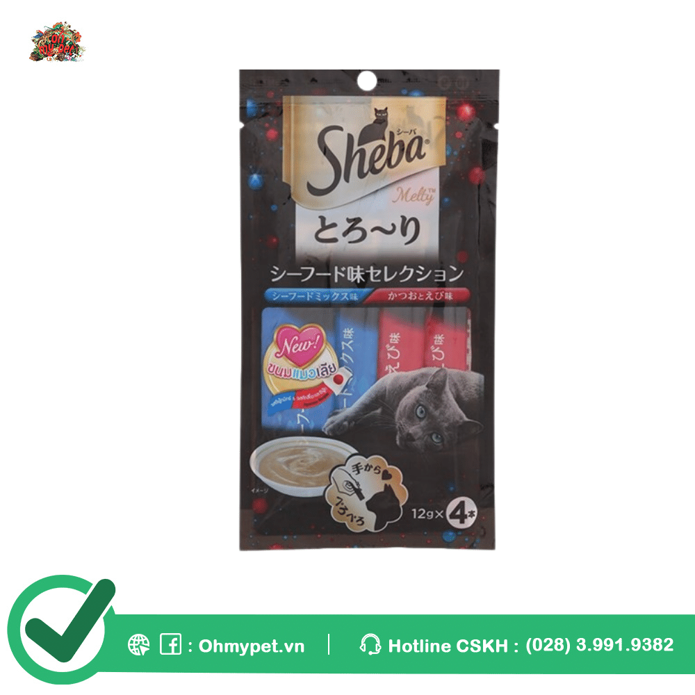 Sheba Melty Seafood 12grx4