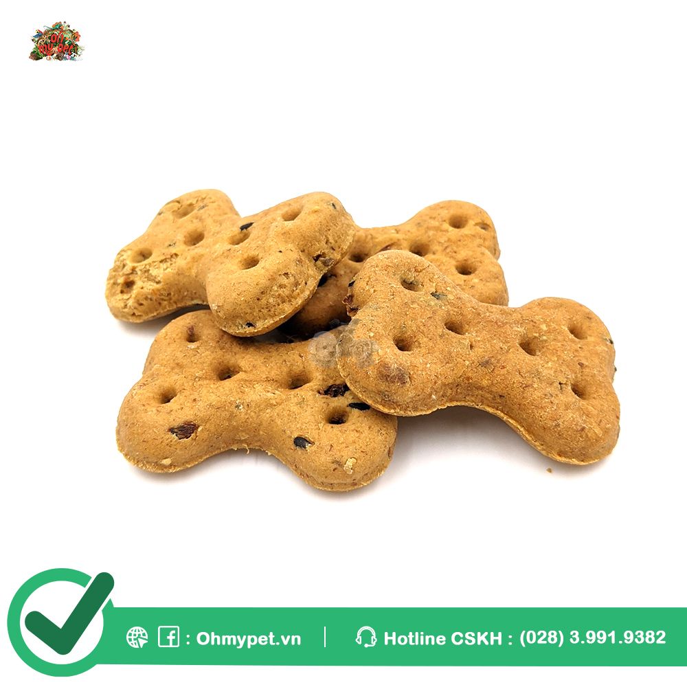 OMP Thức ăn vặt cho chó cookies cá hồi 300g