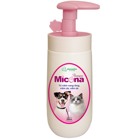 Sữa tắm chó mèo phòng trị nấm MICONA SHAMPOO 200ml