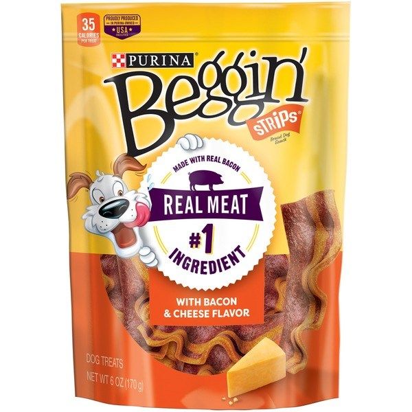 Bánh thưởng cho chó: Purina Beggin Strips Bacon & Cheese Flavors Dog Treats 170g