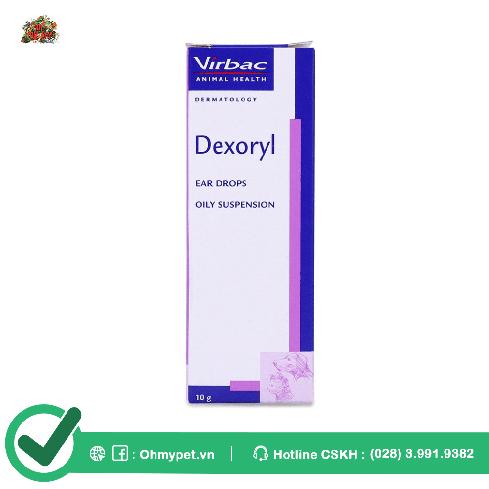 Thuốc nhỏ tai cho chó mèo Dexoryl - Virbac