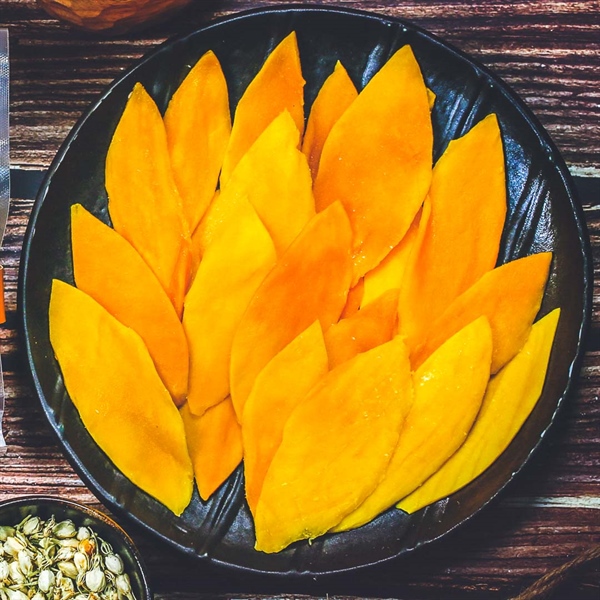 Xoài sấy dẻo, 650g, bịch, mẫu mawashi, L