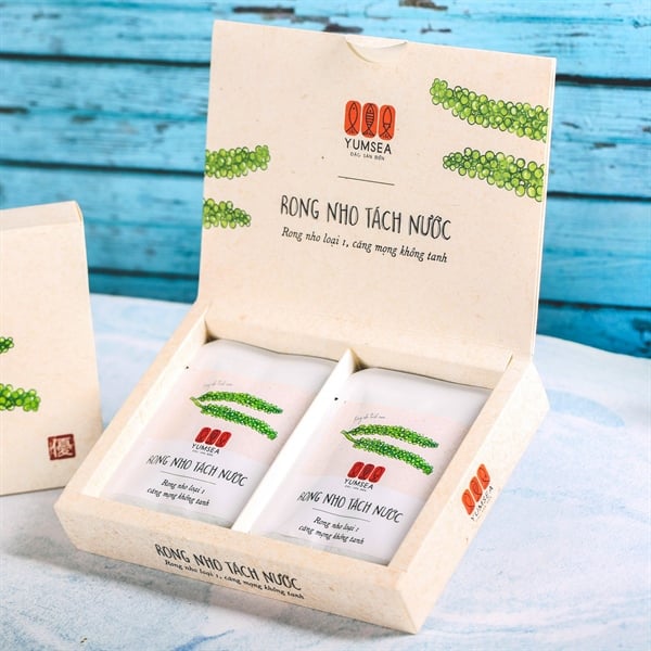 Rong nho tách nước, 120g, hộp, mẫu kaisho, Yumsea